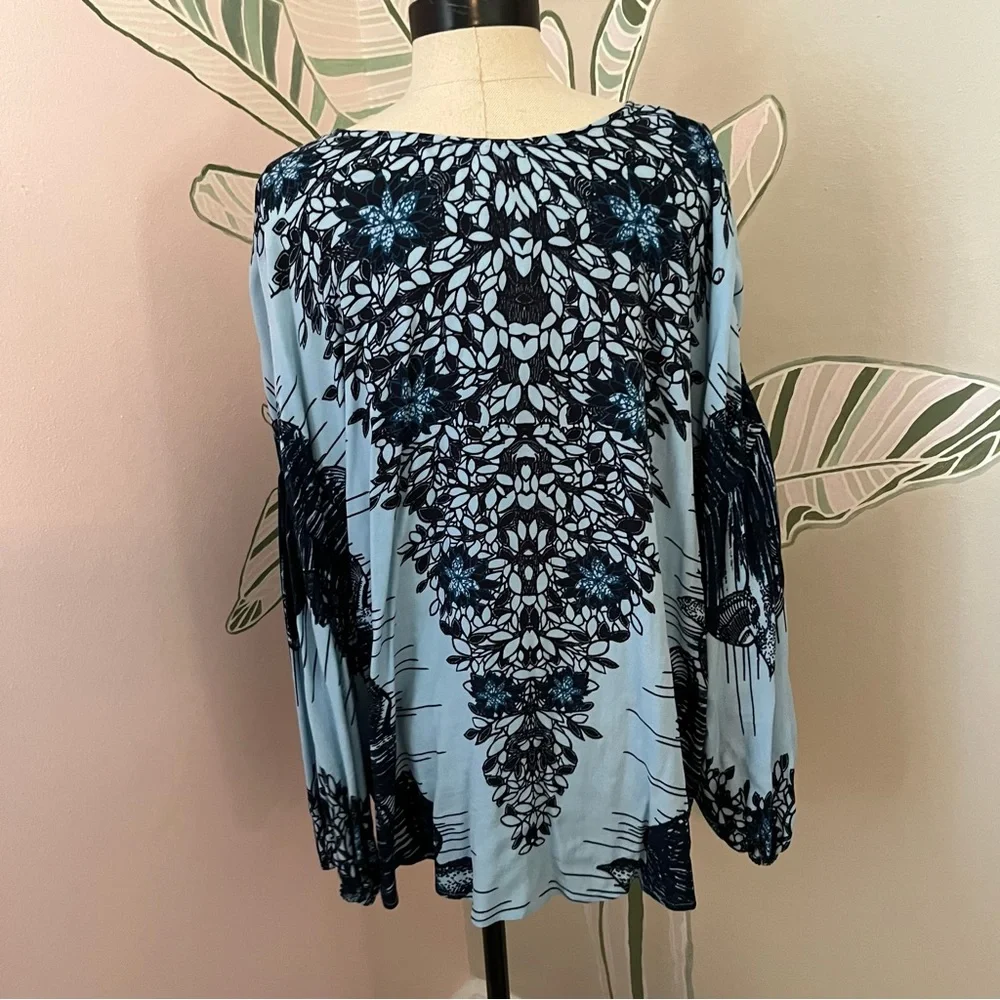 Free People Floral Print Blouse - Picture 6 of 9